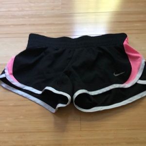 A girls black size S Nike dry fit shorts.